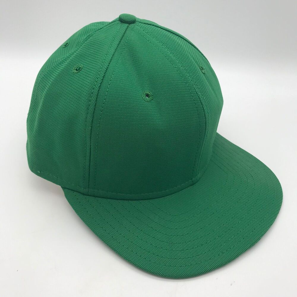 New Era Green Mesh Unisex Baseball Cap 6 Panel Hat Medium Large Hook & Loop USA